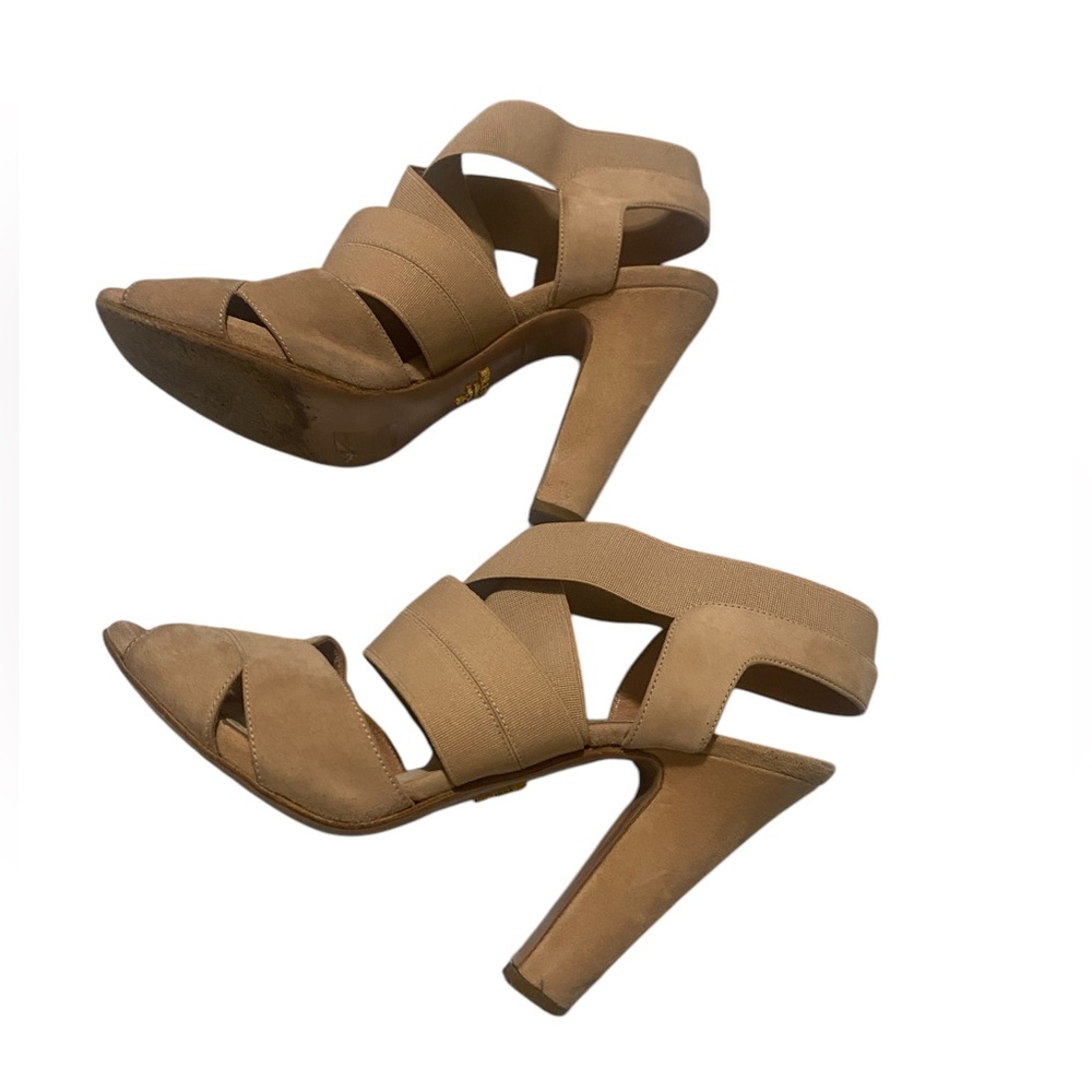 Prada Women's Elastic Suede High Heels Sandals - Picture 2 of 8